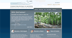 Desktop Screenshot of conductorsretreat.org